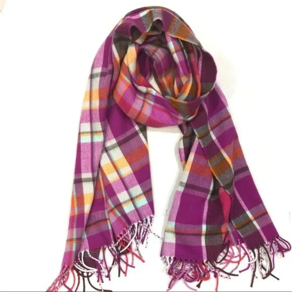 J Crew Factory Plaid Scarf - Picture 1 of 4